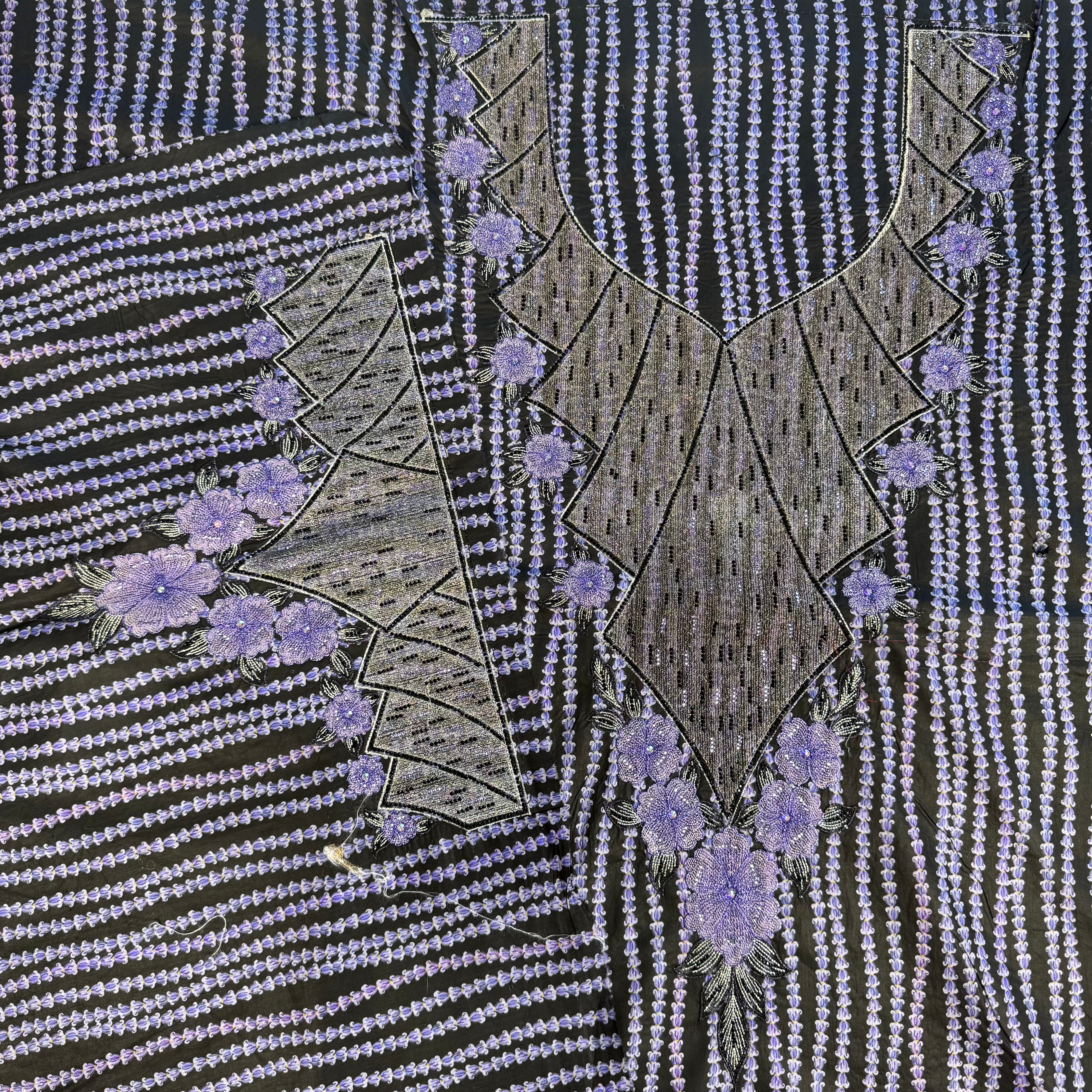 Laser-cut مخور with printed beaded design